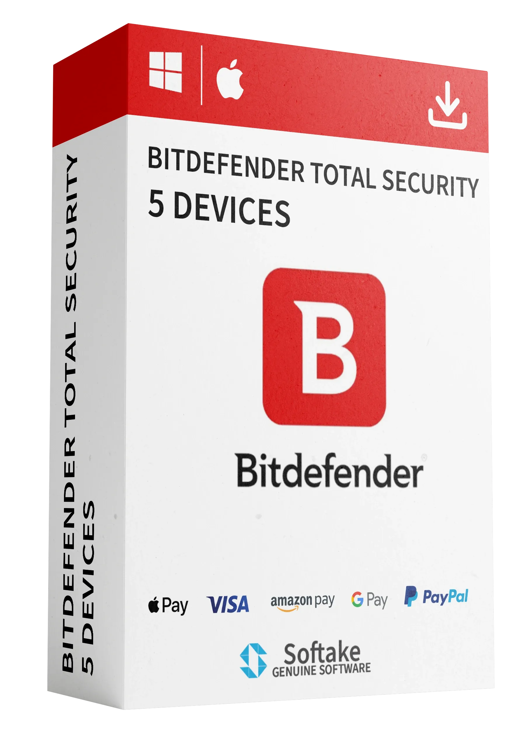 Bitdefender Total Security – 5 Devices (1 Year License)